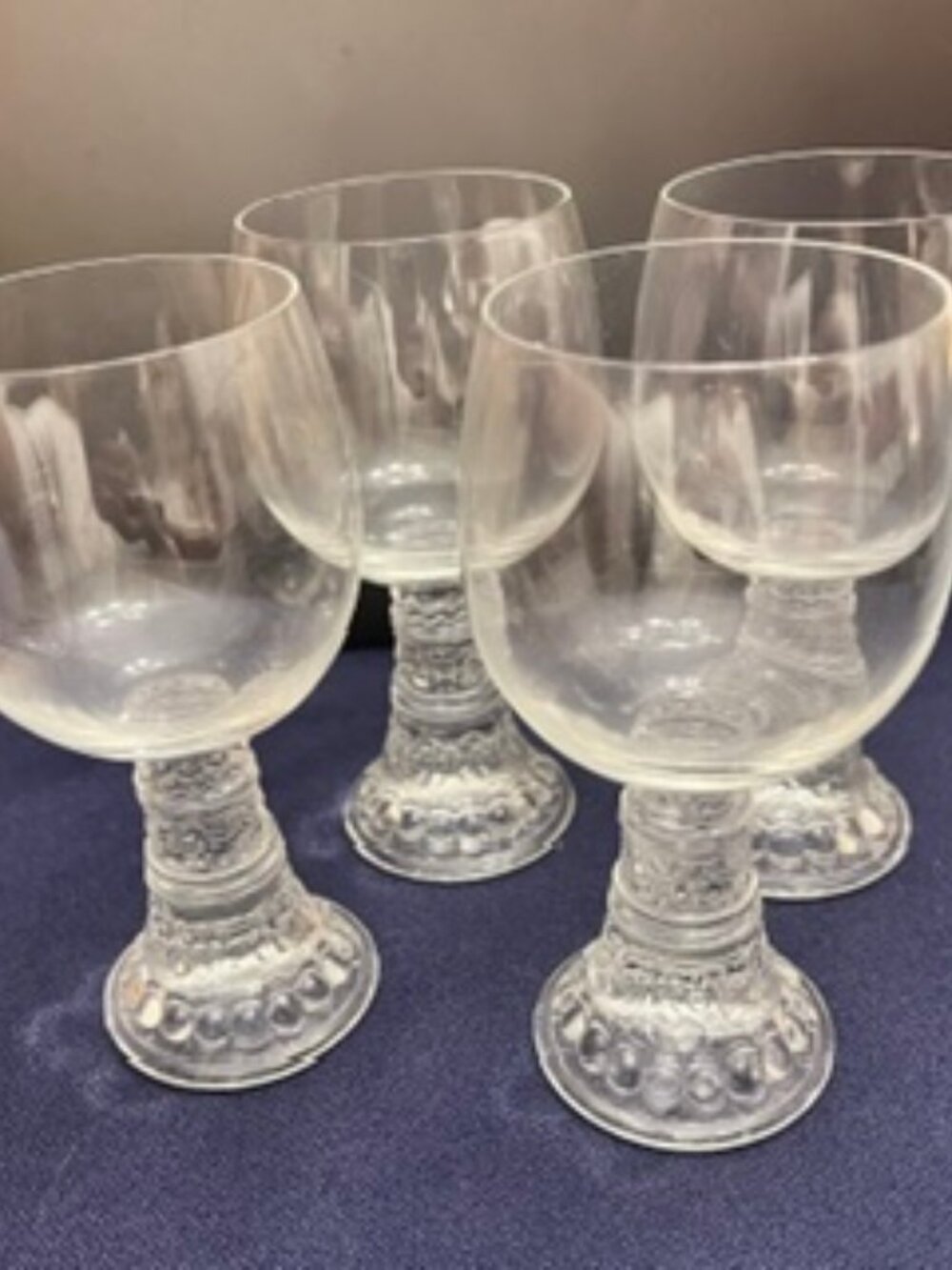 Set of 4 vintage Bacchus wine glasses by Thomas Rosenthal